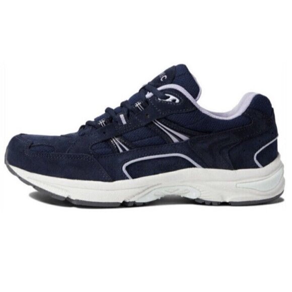 Vionic Sneaker Walker Womens 6 Blue Suede Purple 23Walk Shoe New‎ - Picture 1 of 6
